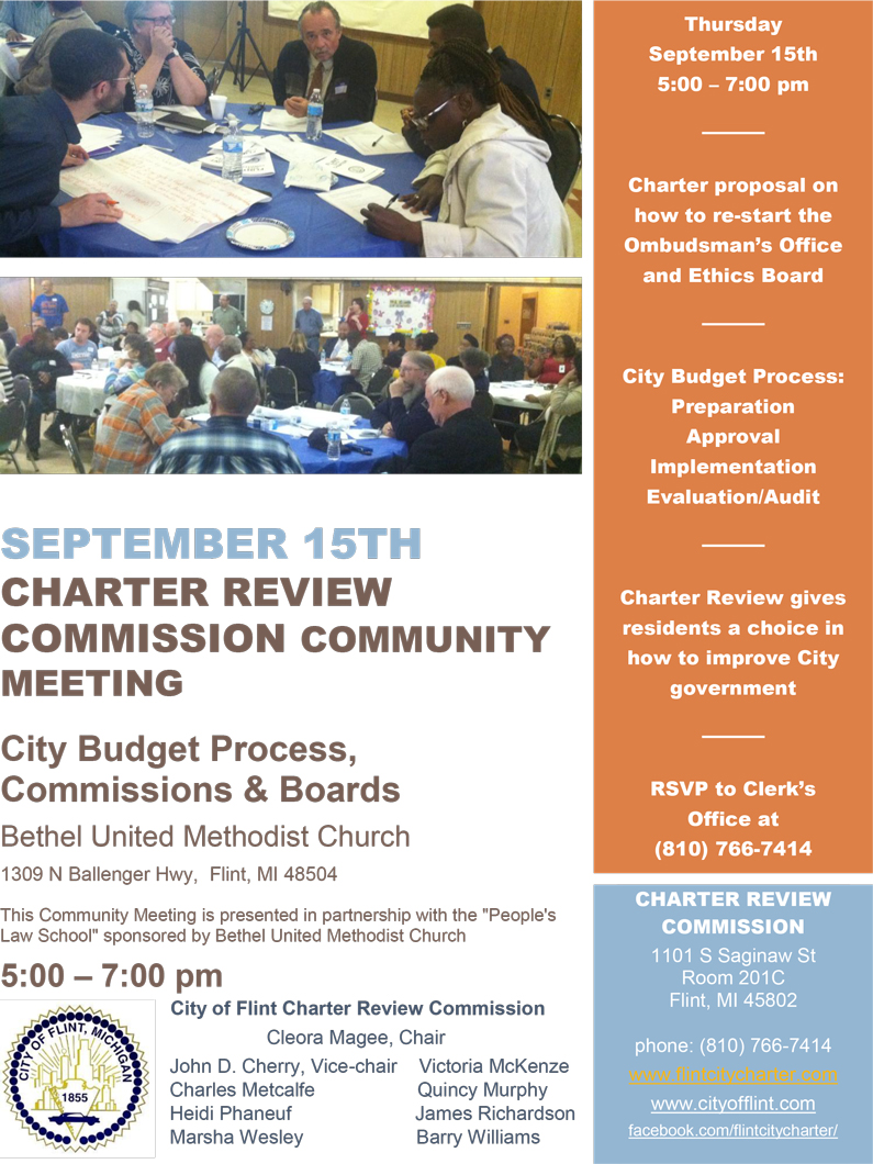 Community Meeting - City Budget Process, Commissions & Boards